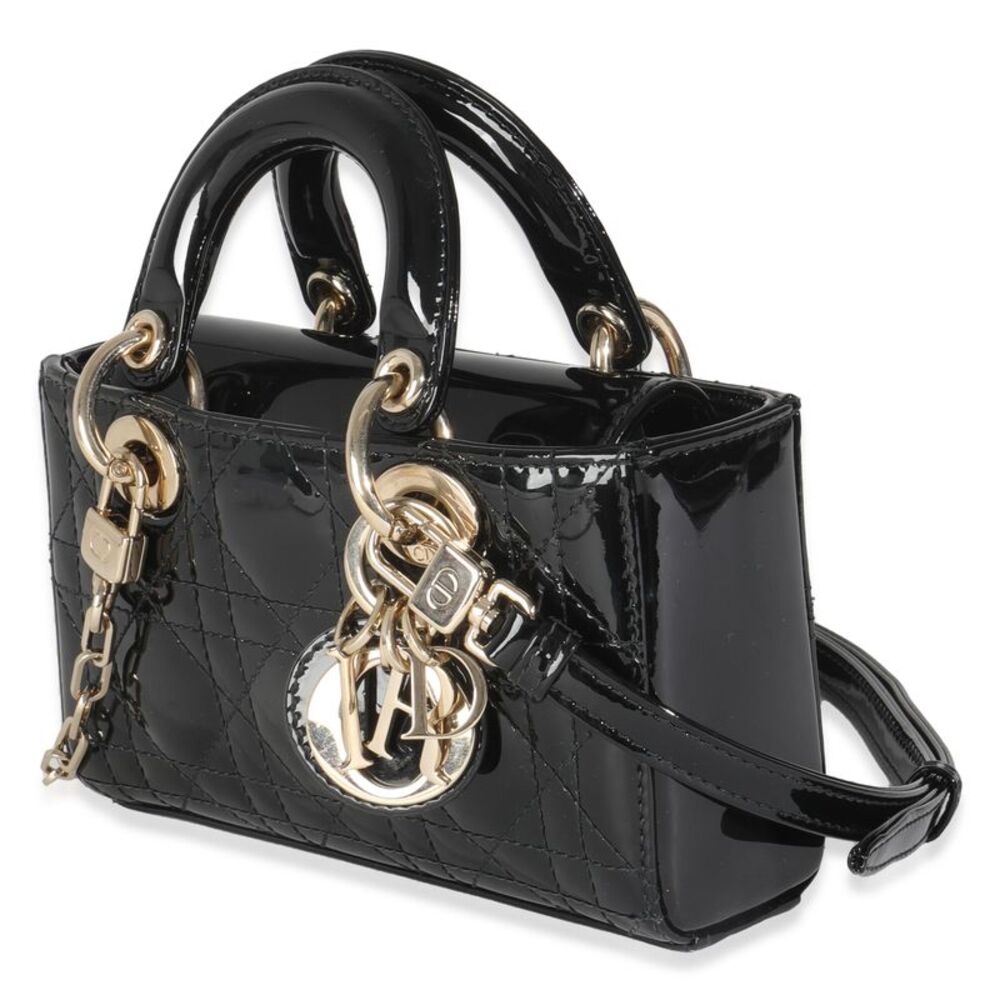 Christian Dior Black Patent Cannage Micro D-Joy - Picture 3 of 7